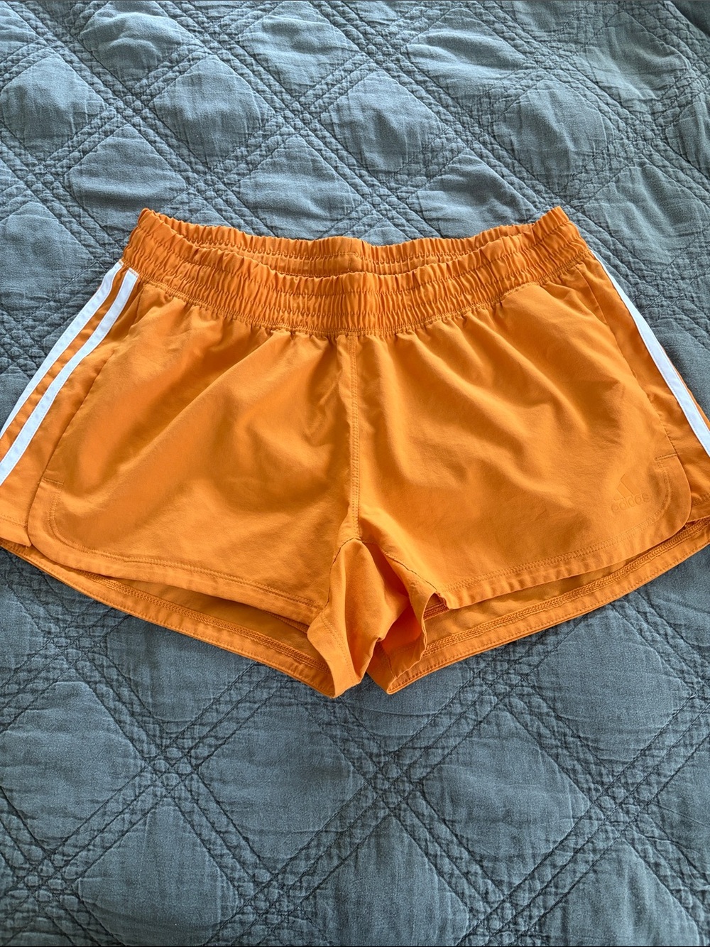 Adidas Women's Athletic Orange Pull-On Shorts